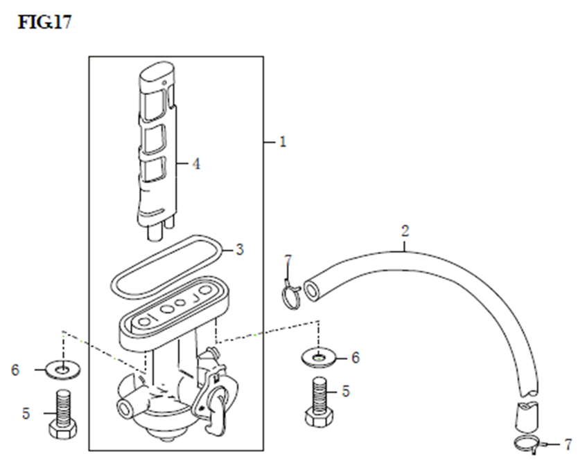 17. Кран топливный