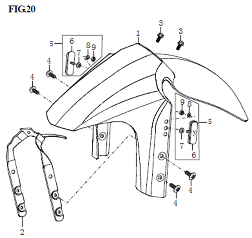 20. Крыло переднее