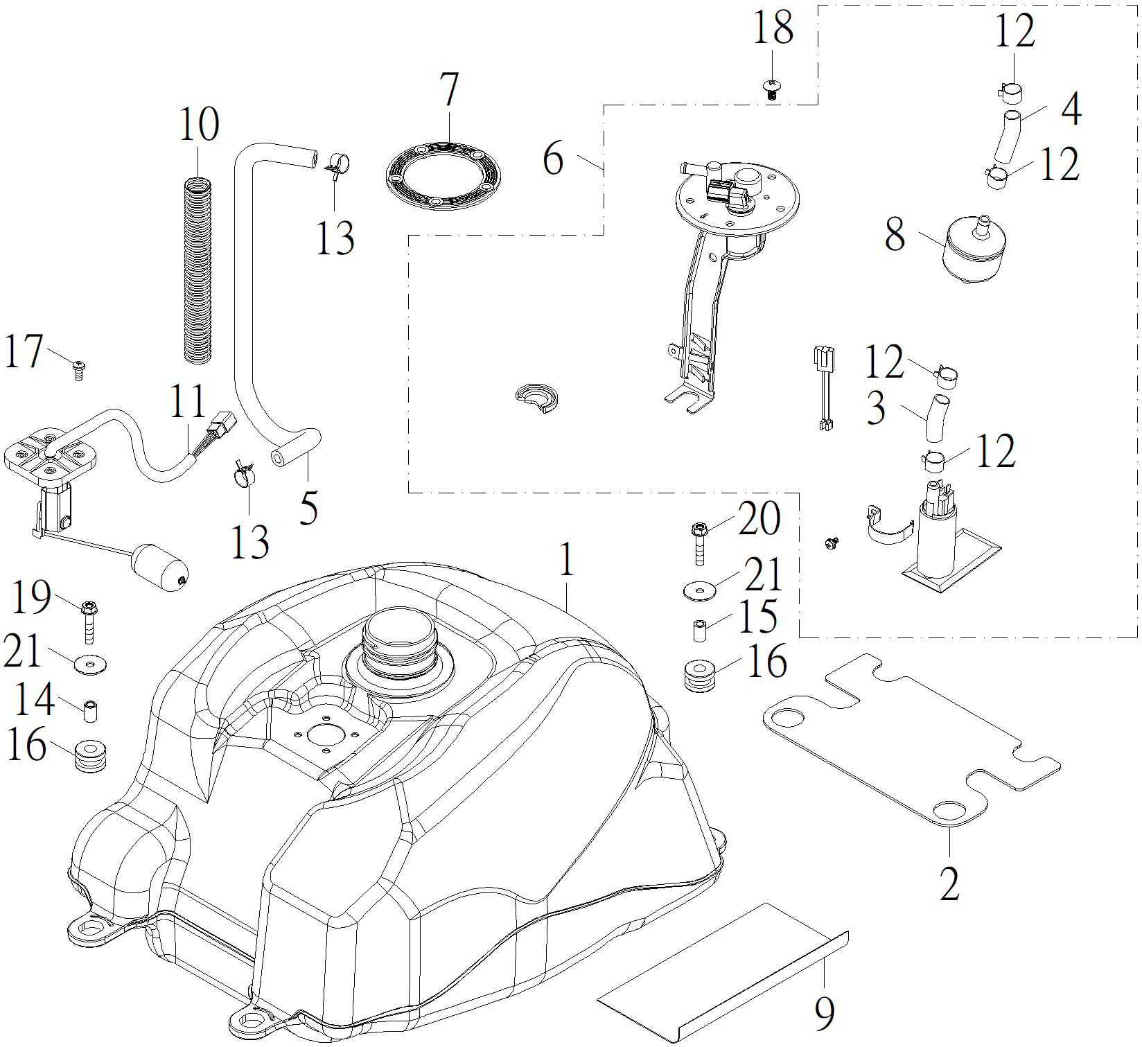 18. Бак топливный