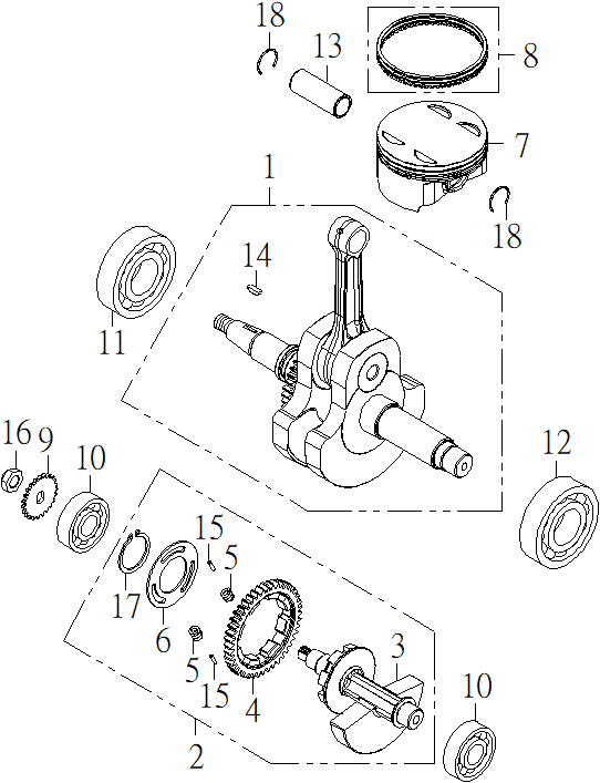 04. Коленвал, поршень