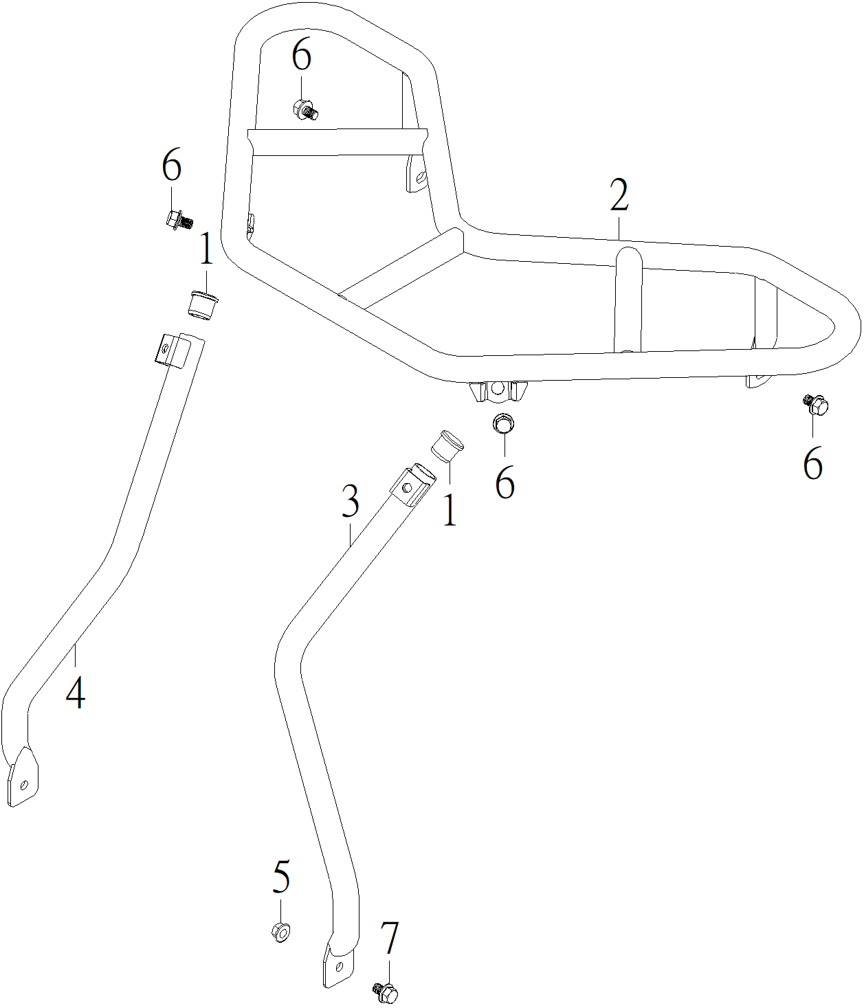 08. Багажник передний