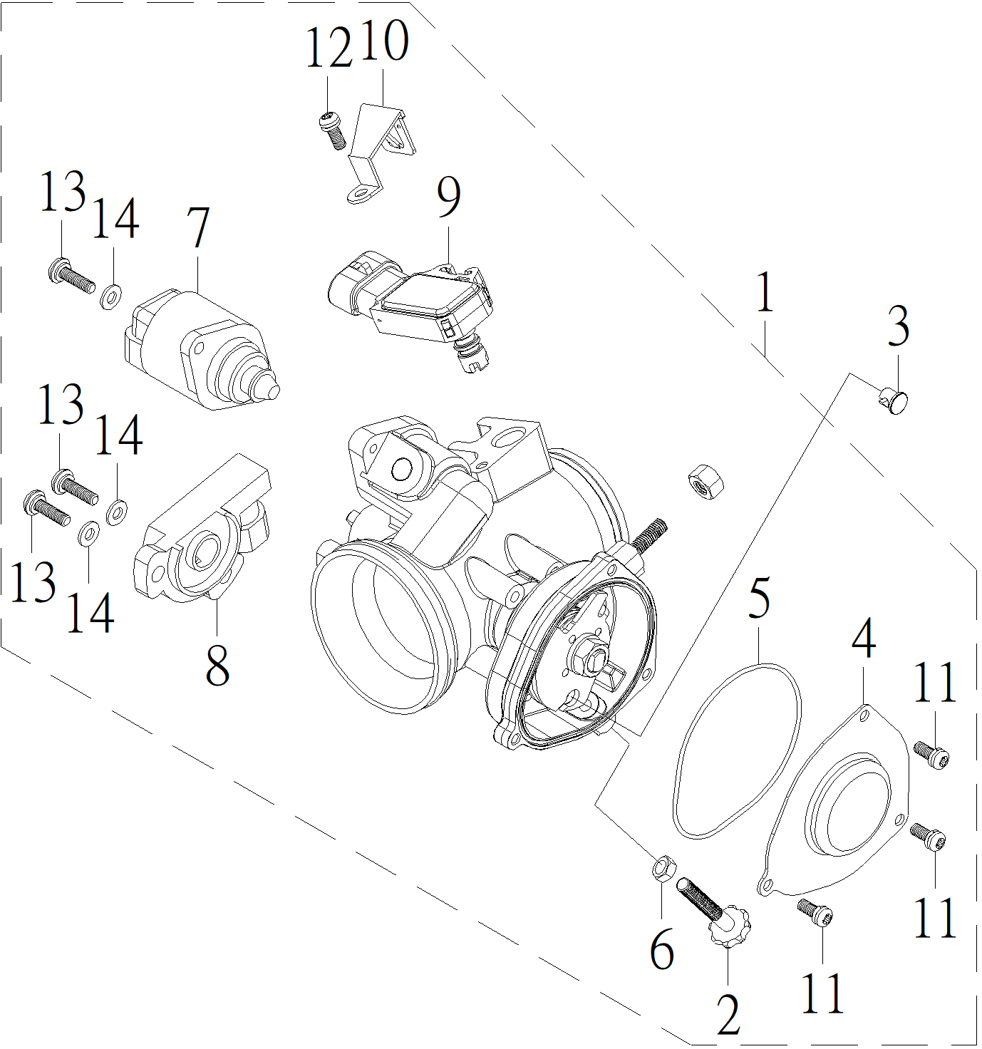 05. Механизм дроссельной заслонки (инжекторная версия)