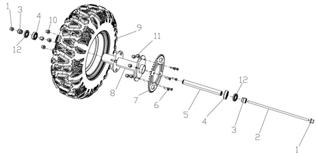 Колесо заднее